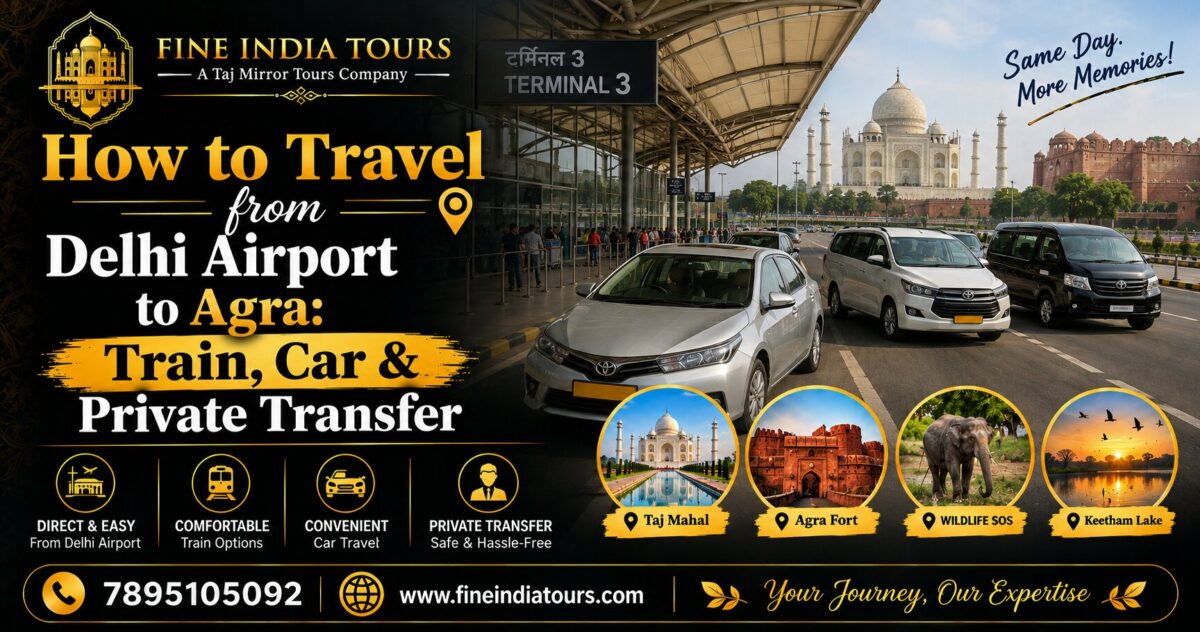 Delhi airport to Agra