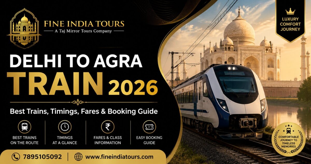 Delhi to Agra train