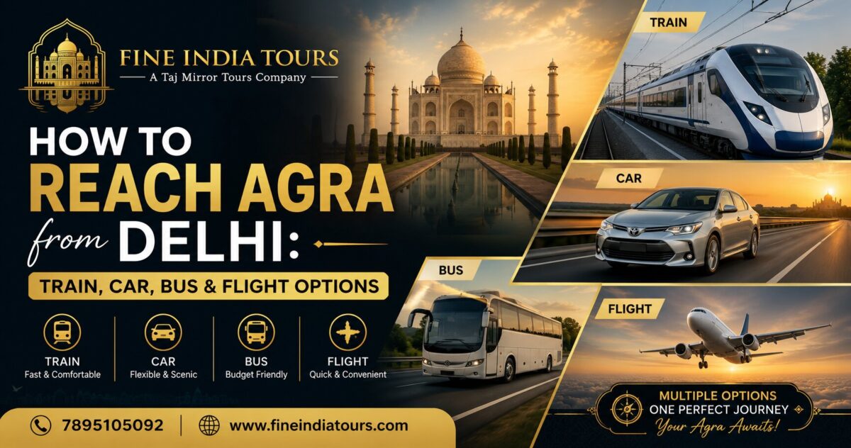 how to reach Agra from Delhi
